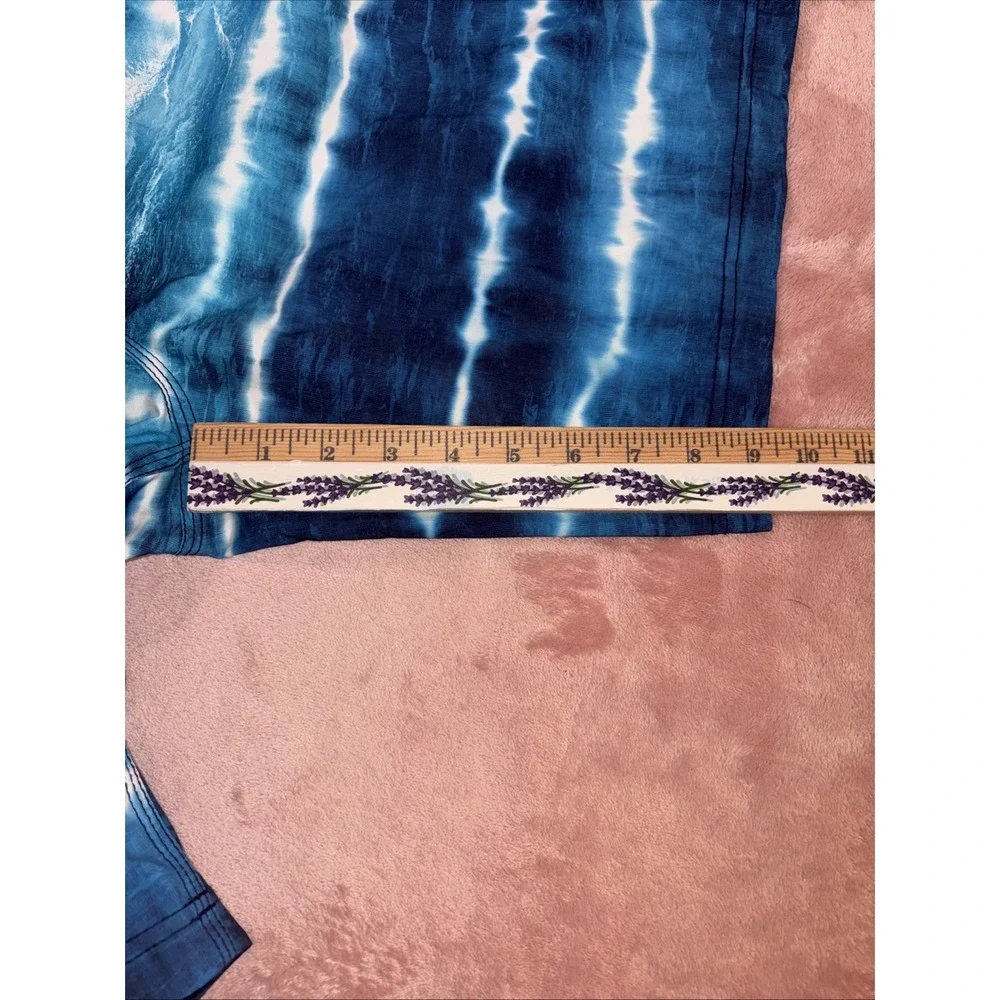 Speedo Ocean Waves Print Swim Trunks Shorts. Blue & White Swimsuit. Men's XL